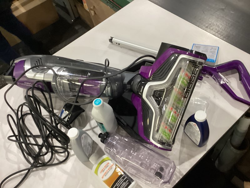 Condition photo showing As Is for *Not Tested* BISSELL Crosswave Pet Pro All in One Wet Dry Vacuum Cleaner and Mop for Hard Floors and Area Rugs, Purple, 2306A