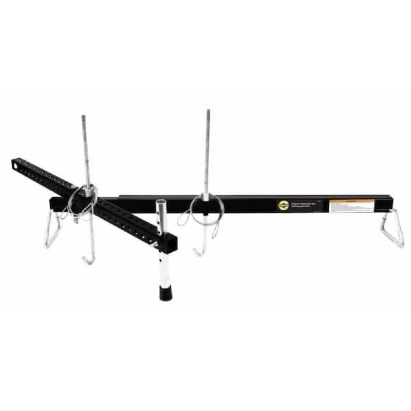 omega 44700 black engine transverse bar with arm - 700 lb. capacity