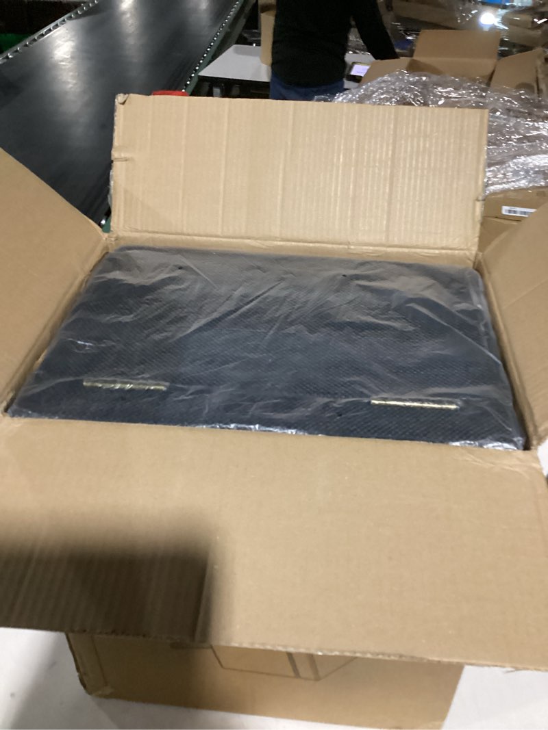 Condition photo showing As Is for 21.06” Dog Stairs for High Bed, 6-Step Pet Stairs with Split Ottoman Design - Tall Dog Steps Convertible to Bedside Table Nightstand, Large Non-Slip Stairs for Big Medium Dogs to Bed (Black)