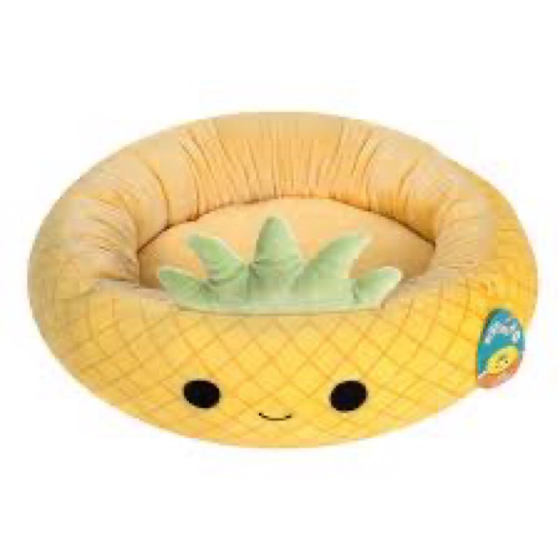 Squishmallows 30-Inch Maui Pineapple Pet Bed - Large Ultrasoft Official Squishmallows Plush Pet Bed