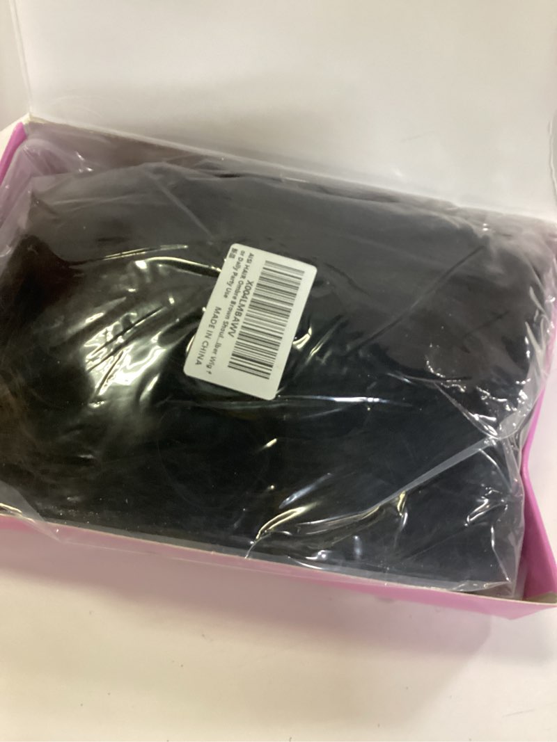 Condition photo showing New/Like New for aisi hair 14 inch ombre brown wigs for women - shoulder length wave wig with pre-cut lace hairline, middle part natural wavy bob synthetic heat resistant fiber for daily and party ombre brown 14 inch