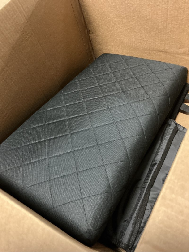 Condition photo showing Good Condition for lionroge car back seat extender for large dogs up to 200lbs,dog car back & front seat extender with storage,prevent your dogs from falling off the seat black