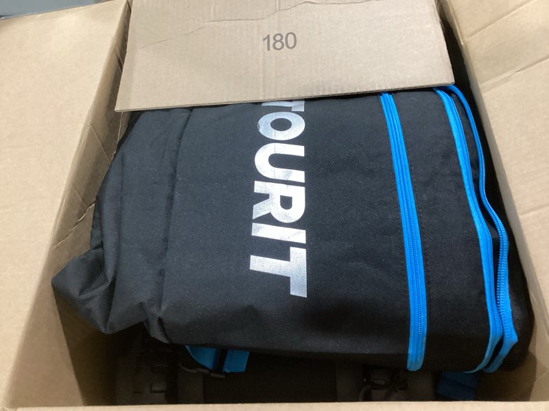 Condition photo showing Good Condition for TOURIT Ski Bag with Wheels, Padded Snowboard Bag for Air Travel, Extendable from 170-185CM, 3 Outside Bags Fit ski boots, helmets, goggles Black