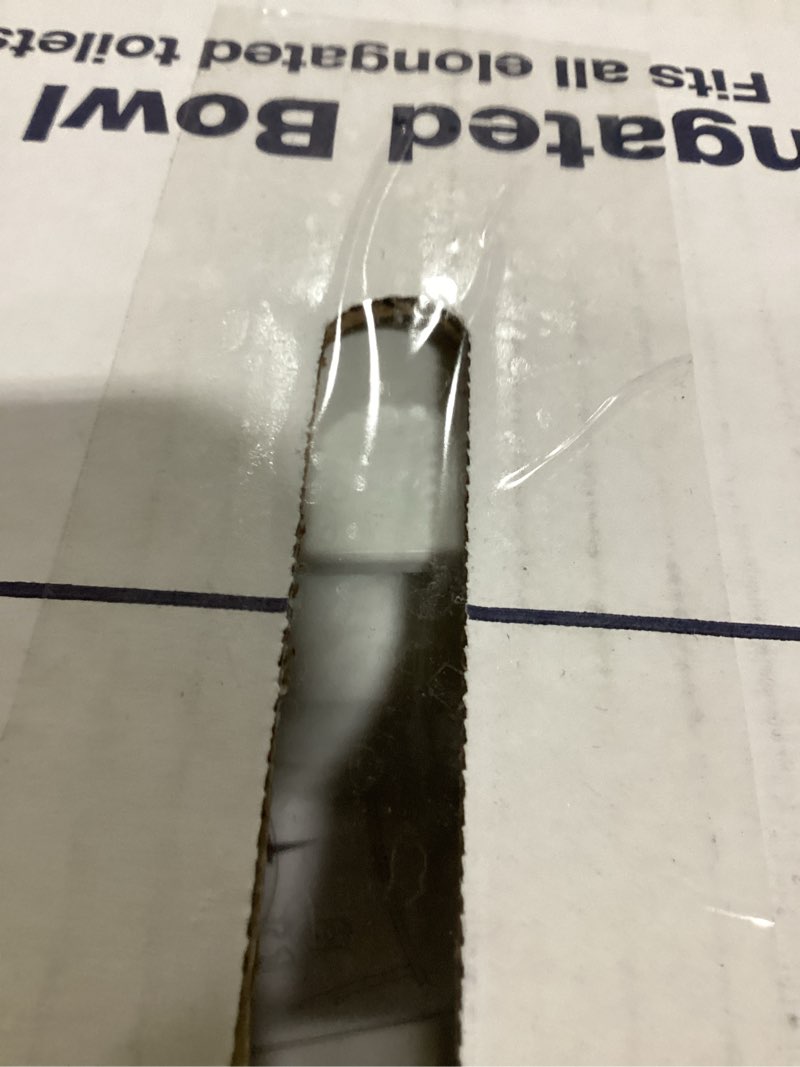 Condition photo showing As Is for KOHLER K-4774-0 Brevia Elongated White Toilet Seat with Quick-Release Hinges And Quick-Attach Hardware For Easy Clean, White