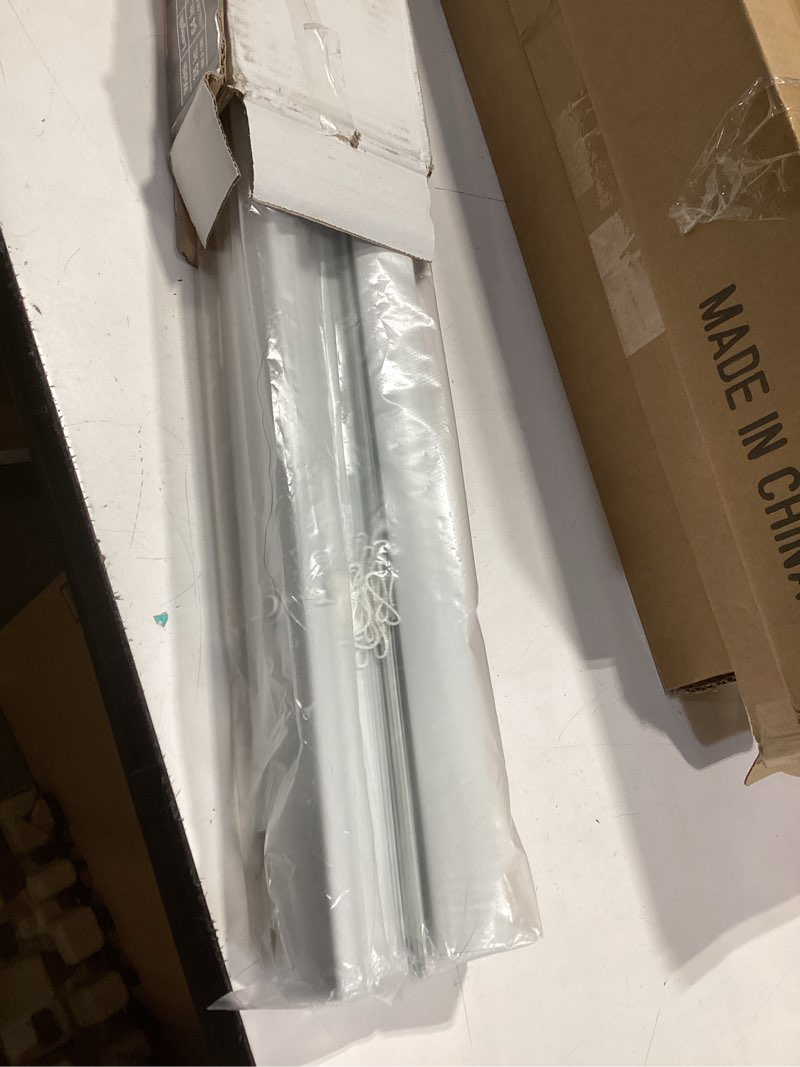 Condition photo showing Good Condition for Cordless Room Darkening Mini Blind - 35 Inch Width, 64 Inch Length, 1" Slat Size - Pearl White - Cordless GII Deluxe Sundown Horizontal Windows Blinds for Interior by Achim Home Decor White 35"W x 64"H