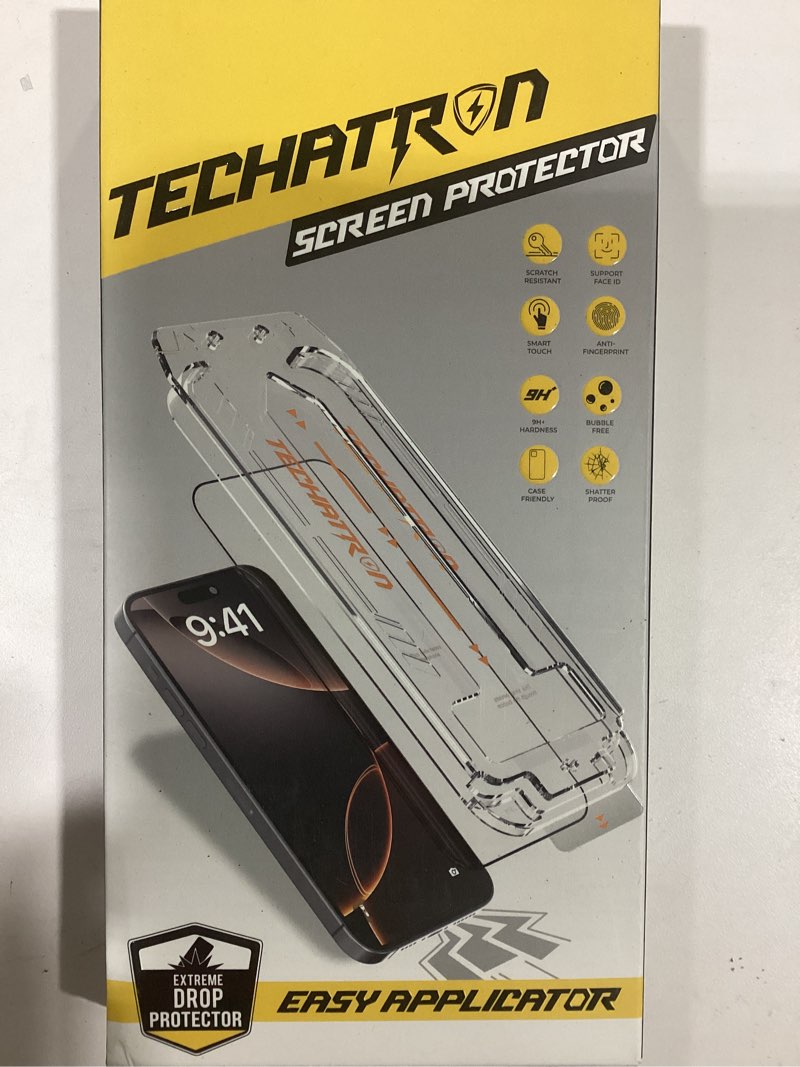 Condition photo showing Good Condition for Tempered Glass for iPhone 15 Pro Max Screen Protector, Easy Install, 9H+ Hardness, Edge to Edge Coverage, Thin & Ultra Clear, Easy Applicator, Pack of 2