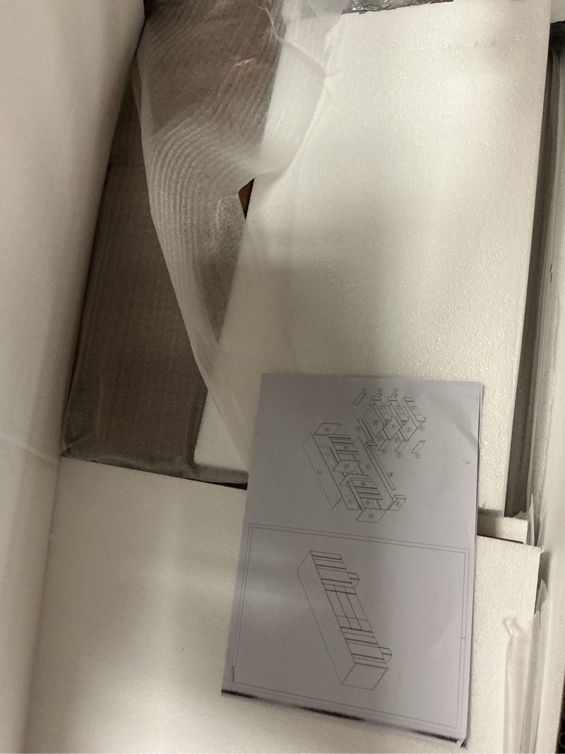 Condition photo showing Good Condition for 60" sideboard buffet cabinet with storage, curved