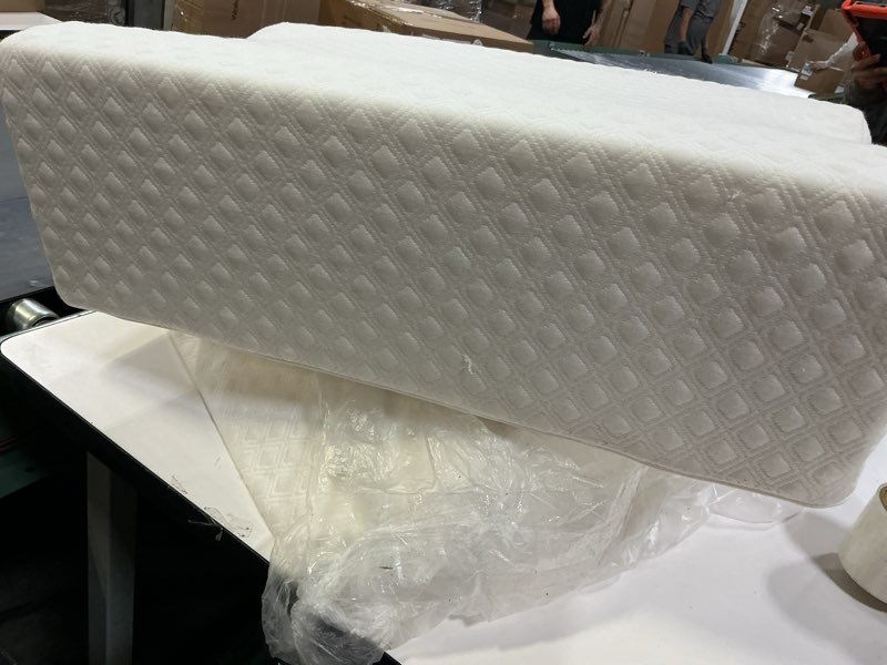 Condition photo showing As Is for Aeris Wedge Pillow for Sleeping -Post Surgery Pillow -Unique Curved Design -Memory Foam- Incline Pillow for Elevation,Pregnancy,Reading,Back & Knee Support,Breathing –,Washable Cover 25.5"x25.5"x8"