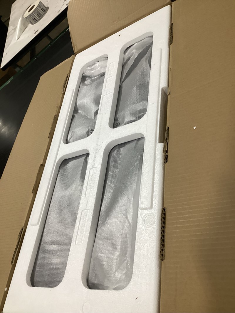Condition photo showing As Is for screen display damaged samsung 34" viewfinity s50gc series ultra-wqhd monitor, 100hz, 5ms, hdr10, amd freesync, eye care, borderless design, pip, pbp, ls34c502ganxza, 2023, black