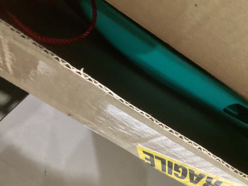 Condition photo showing Good Condition for Retrospec Retrorider Plastic Snow Sled – Toboggan Style with Pull Rope, Cold-Resistant Coating, and Hard Bottom for Smooth Downhill Rides – Available in 35" and 48" Sizes for Kids and Adults Single Wintertide 35"