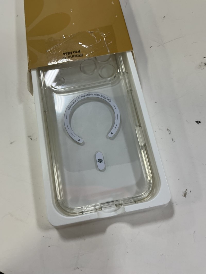 Condition photo showing New/Like New for miracase for iphone 17 pro max case 6.9" full-body phone case with built-in glass screen protector& full camera protector,[magnetic with magsafe] drop proof 17 promax cover, clear iphone 17 pro max clear