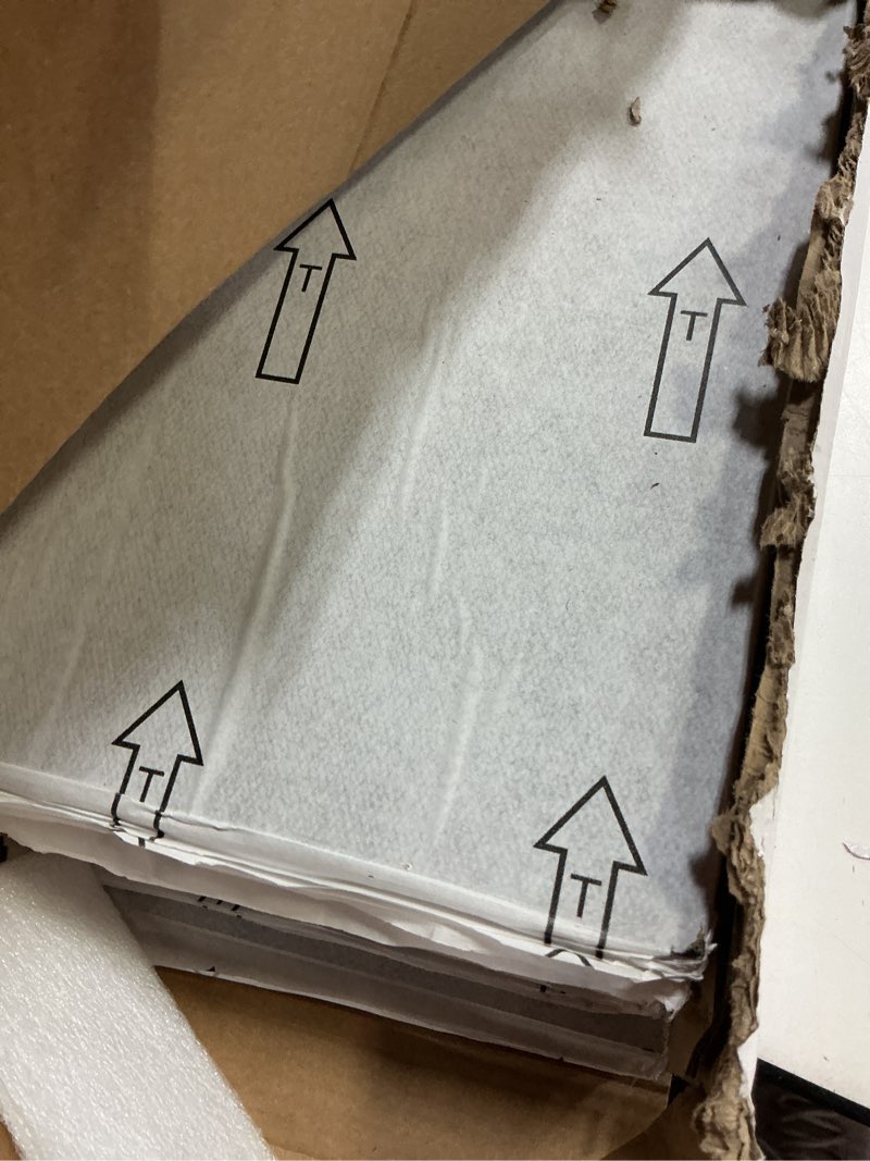 Condition photo showing As Is for MULGREAT Peel and Stick Floor Tile, 54 Sq.Ft 36 Pieces 36"x6" Long Vinyl Flooring, 1.5mm Thick Waterproof Renter Friendly Self Adhesive Vinyl Plank Flooring for Bedroom RV Kitchen (Blayney Oak) 36"x6"x0.06" Blayney Oak 36