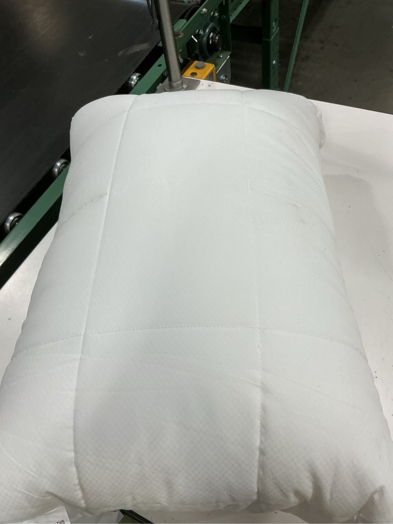 Condition photo showing As Is for nuzzle cooling adjustable pillow for side sleepers, luxury standard size bed pillow hotel collection - best adjust height soft firm pillow for back, stomach or side sleepers - home gifts
