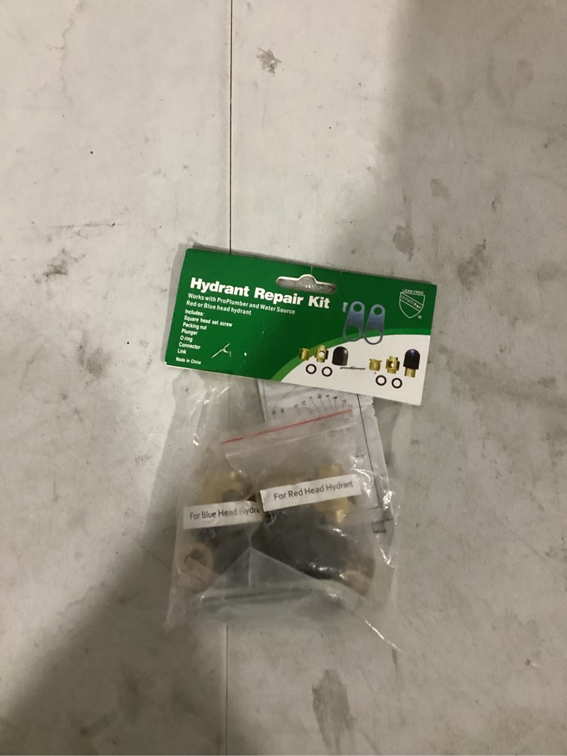 Condition photo showing As Is for proplumber irrigation hydrant repair kit