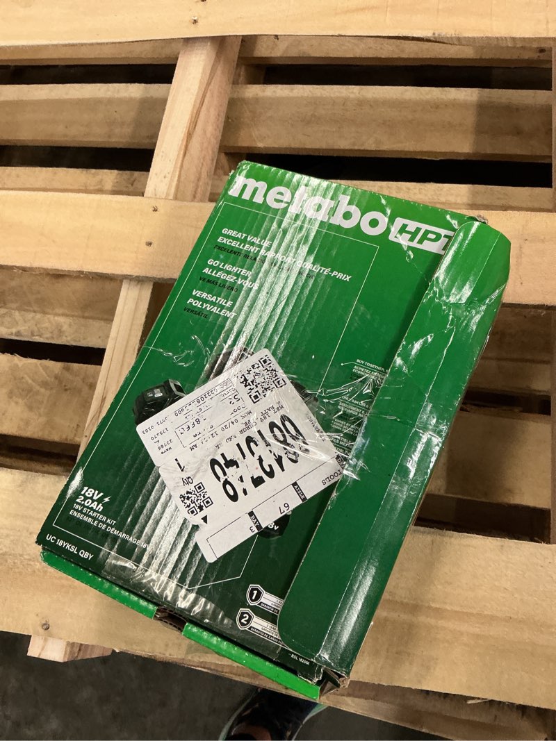 Condition photo showing Good Condition for metabo hpt 18 -volt 2 -pack lithium-ion ( 2 ah 2 ah battery and charger )