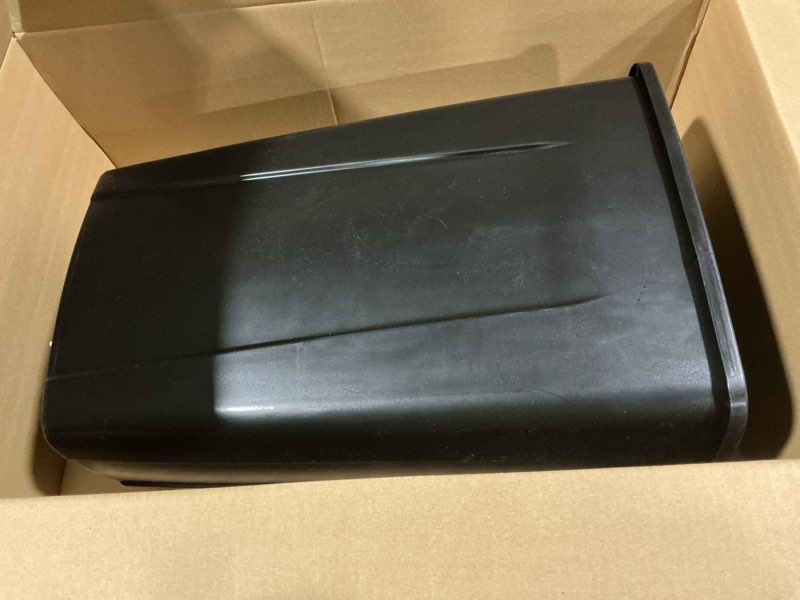 Condition photo showing Good Condition for SIMILAR TO Rubbermaid Commercial Wastebasket Trash Container, 41QT/10.25 GAL, Plastic, Black, Stackable Trash Can for Bedroom/Bathroom/Office, Fits Under Desk/Sink/Cabinet 10.25 Gallons Black 1