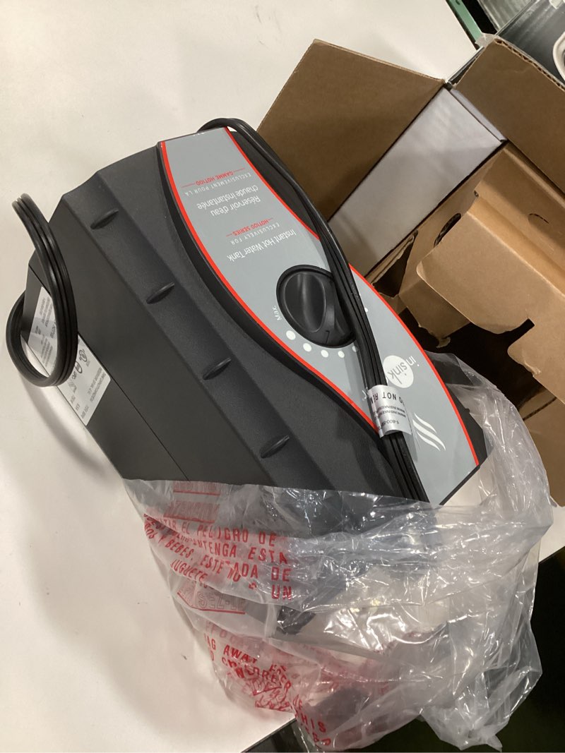 Condition photo showing Good Condition for InSinkErator HOT250 Instant Hot Water Dispenser System, Single-Handle Faucet in Satin Nickel with 2/3-Gallon Stainless Steel Tank, H250SN-SS Satin Nickel HOT250 - Hot Only Dispenser