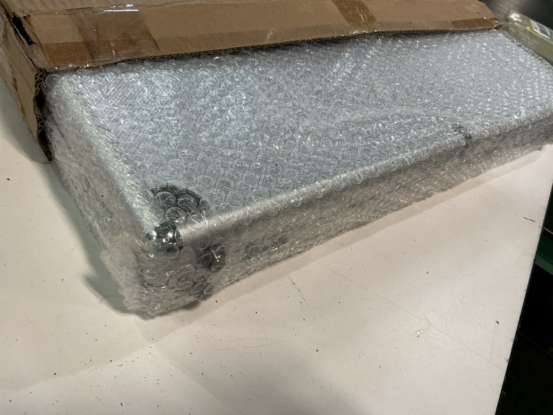 Condition photo showing Good Condition for portable trade show display case, 24'' x 20'' card show display case with locks, aluminum showcase for cards, jewelry, pastry display