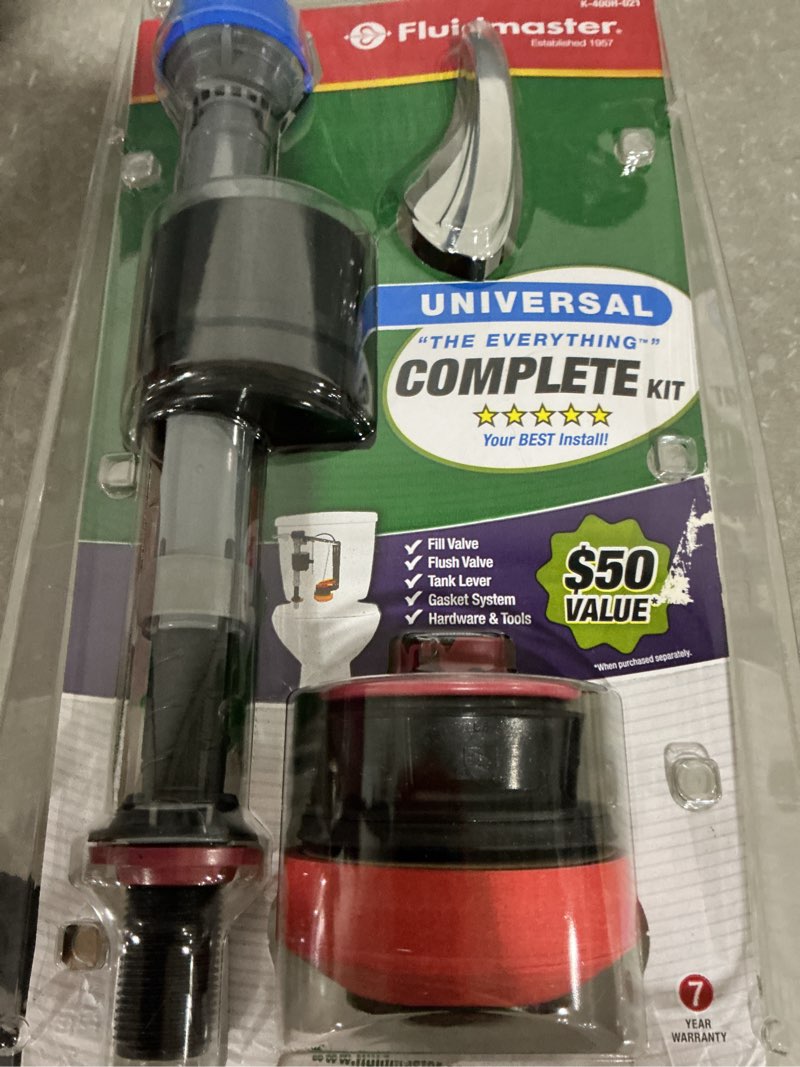 Condition photo showing Good Condition for fluidmaster performax the everything toilet repair kit multicolored plastic for universal