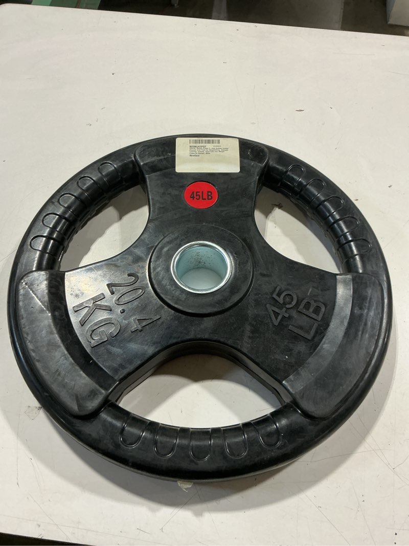 Condition photo showing Good Condition for gikpal olympic weight plates, 2-inch rubber coated for strength training | 2.5-250lb barbell plates weights set, three-grip design for easy handling, quiet & floor-safe, home gym use 2 x 2.5lbs