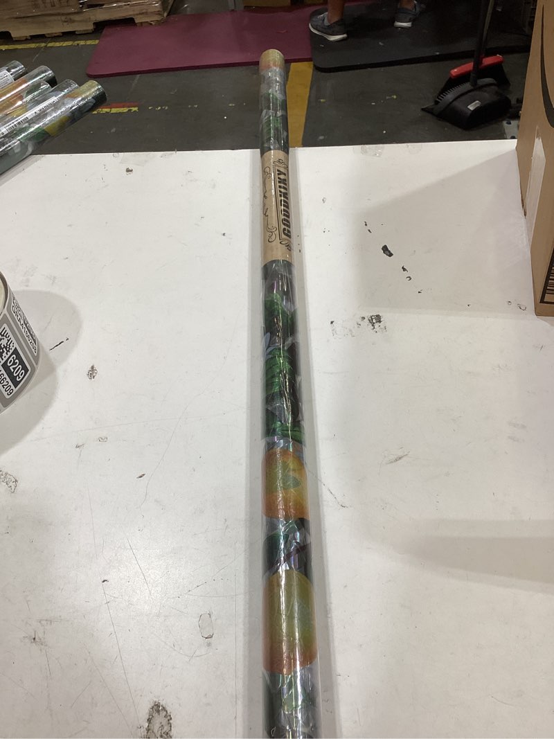 Condition photo showing New/Like New for stained glass window film, rainbow privacy, one way decorative tint, static cling, renter friendly for home bathroom door rainbow lemon tree 35.5*78.5