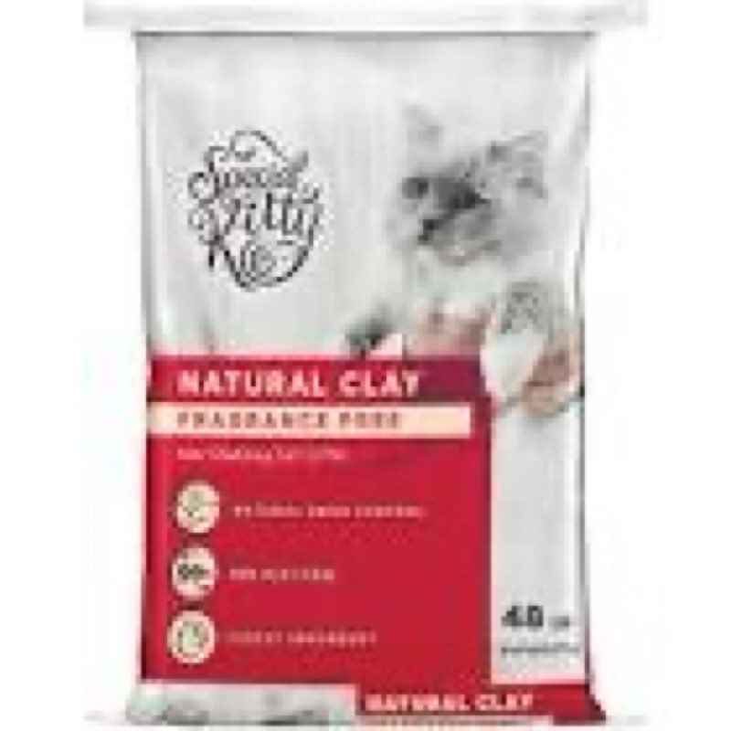 special kitty non-clumping clay cat litter, unscented, 48 lb bag
