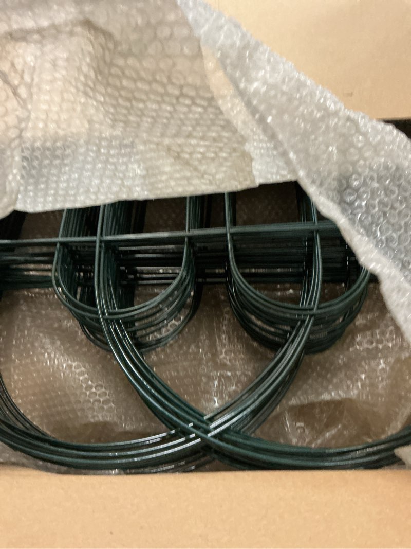 Condition photo showing Good Condition for amagabeli garden & home 35panels 18in(h)×50ft(l) decorative garden fences and borders for dogs fencing animal barrier no dig rustproof metal fence panels for flower bed fence green