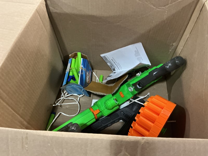 Condition photo showing As Is for adventure force villainator pump-action super-drum dart blaster - compatible with nerf foam darts