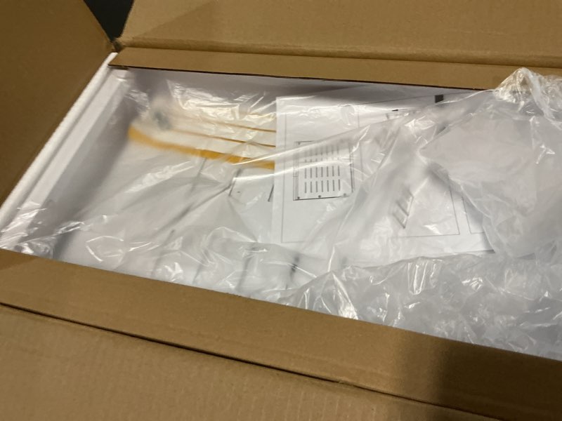 Condition photo showing New/Like New for 2 Pack Pull Out Cabinet Organizer Expandable, 21"Deep Slide Out Drawer for Cabinets Adhesive Pull Out Drawers Heavy Duty Pull Out Shelves for Kitchen, Cupboard, Pantry, Bathroom(White) 21"D*(12"W~20.5"W)-No Dividers White(2 Pack)