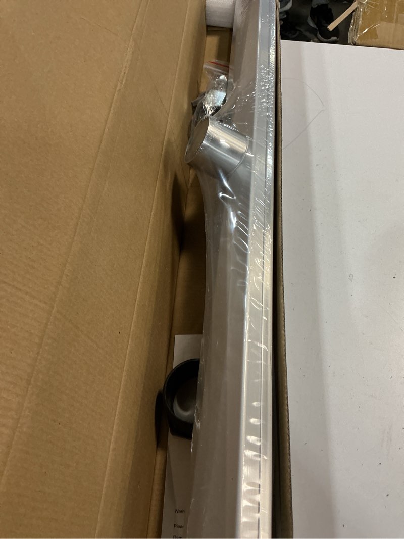 Condition photo showing Good Condition for SaniteModar Linear Shower Drain, Linear Drain 36 inch with Tile Insert 2 in 1 Panels, AISI 304 Stainless Steel Brushed Shower Floor Drain with Adjustable Feet and Hair Catcher Tile Insert Grate 36 inch