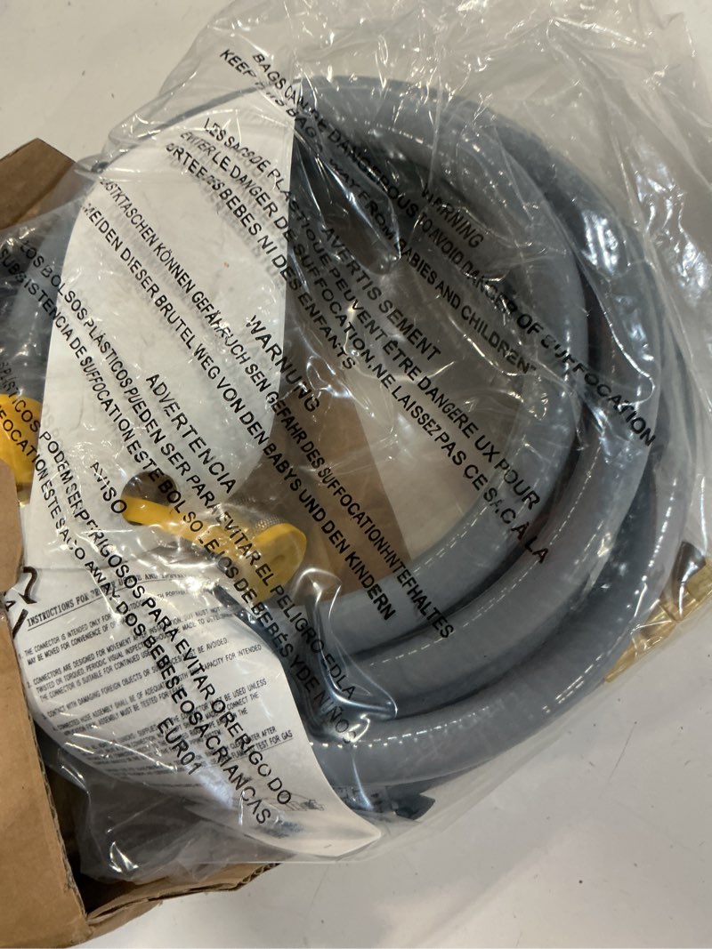 Condition photo showing Good Condition for gaspro 12 feet 3/8" id natural gas hose, low pressure lpg hose with quick connect, for weber, char-broil, pizza oven, patio heater and more