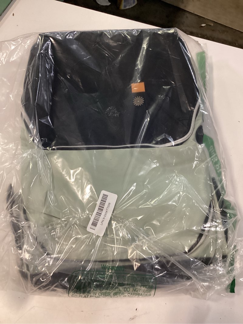 Condition photo showing New/Like New for hap tim laptop backpack, travel backpack for women,work backpack, nurse backpack, teacher backpack, carry on backpack(7651-gb) green black