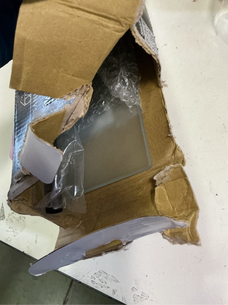 Condition photo showing Good Condition for Organize It All Oil Rubbed Glass Shelf with Towel Bar, Bronze