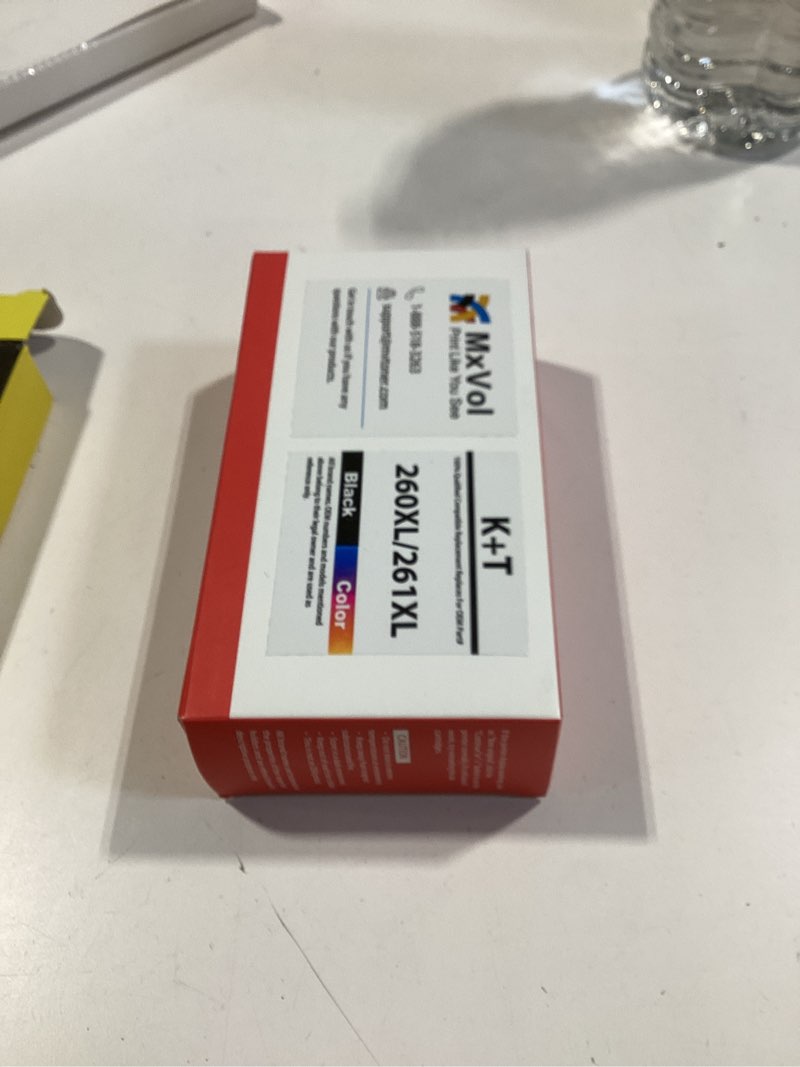 Condition photo showing New/Like New for 260xl 261xl replacement for canon ink 260 and 261 ink cartridges pg-260 xl cl-261 xl for canon pixma ts6420a ts6420 ts6400 tr7020a tr7020 tr7000 ts5300 ts5320 printer ink cartridge (1 black,1 color)