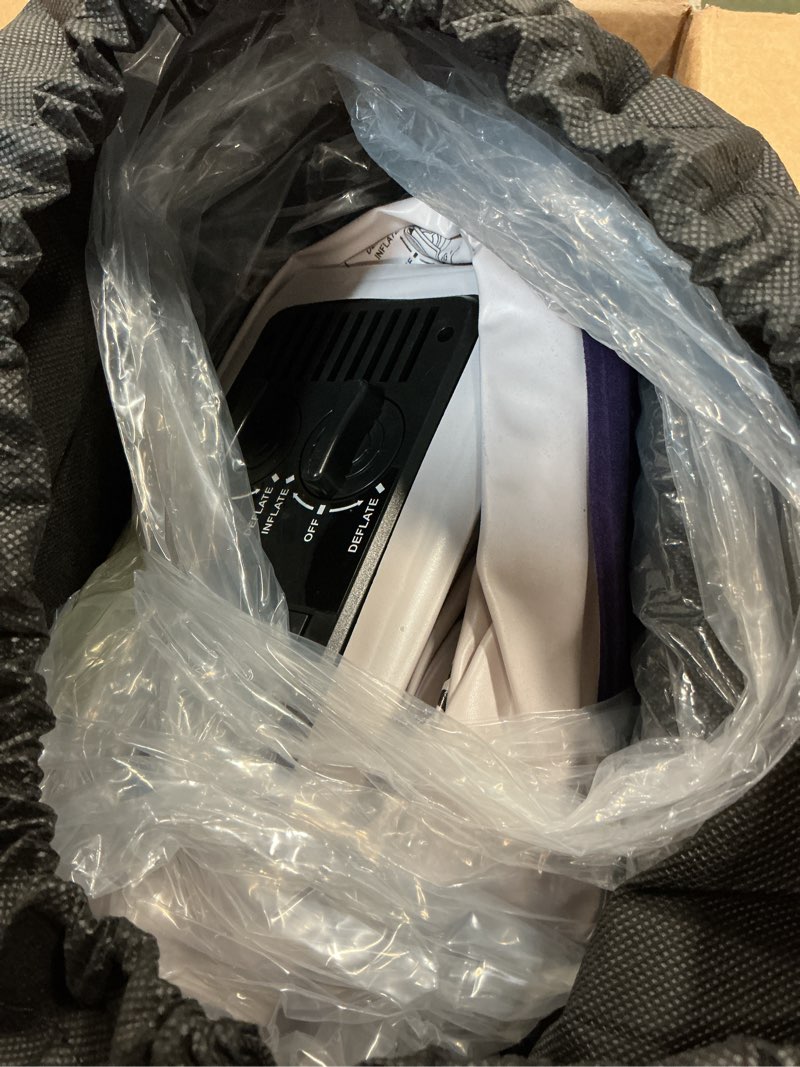 Condition photo showing Good Condition for CHILLSUN Twin Air Mattress with Built in Pump for Guest & Home, 16" Inflatable Blow Up Mattress, Air Bed with Carrying Bag for Camping, Raised Elevated Double High Air Mattresses Foldable & Portable Purple 16" Twin