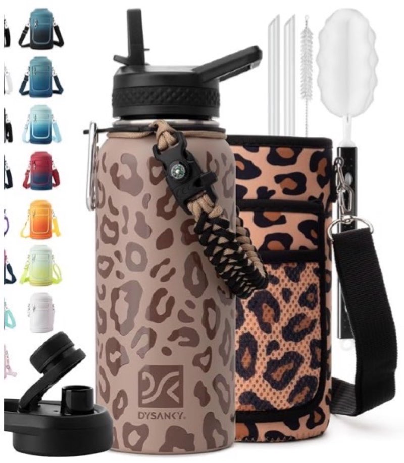 dysanky insulated water bottle | thickened stainless steel vacuum metal | portable sports half gallo