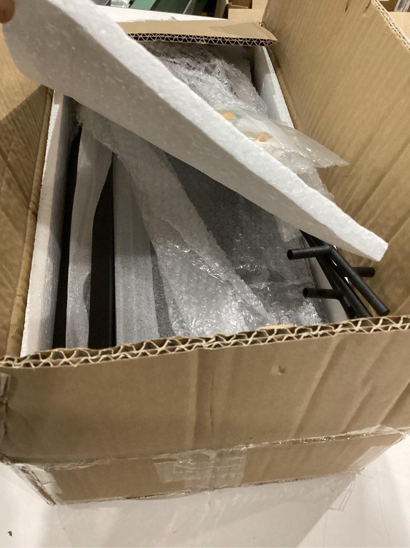 Condition photo showing Good Condition for WOPITUES Floating Shelves with Black Metal Guardrail, Shelves for Wall Decor Set of 3, Wall Shelves for Bedroom, Bathroom, Kitchen, Living Room, Plants, Picture Frames, Art- Black Black 15.7 inch