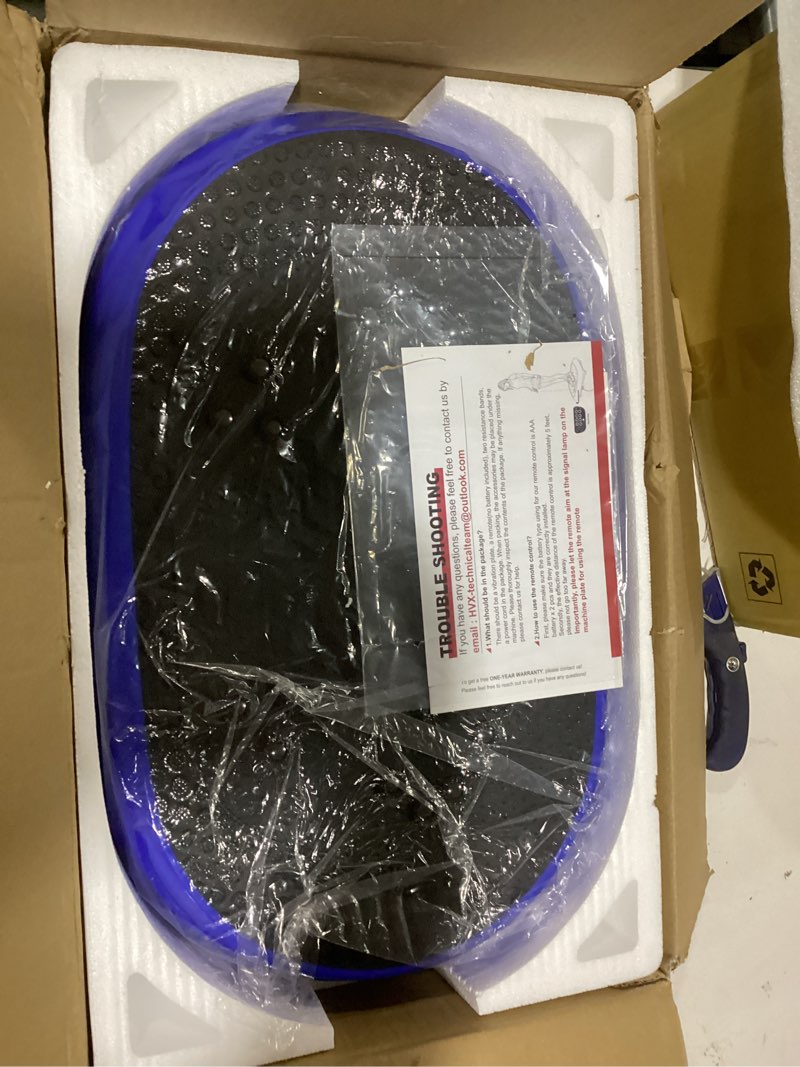 Condition photo showing Good Condition for vibration plate exercise machine, vibrating fitness platform for lymphatic drainage, full body shaker workout equipment, bluetooth power shaping vibrate plate, board sport for home exercise gym