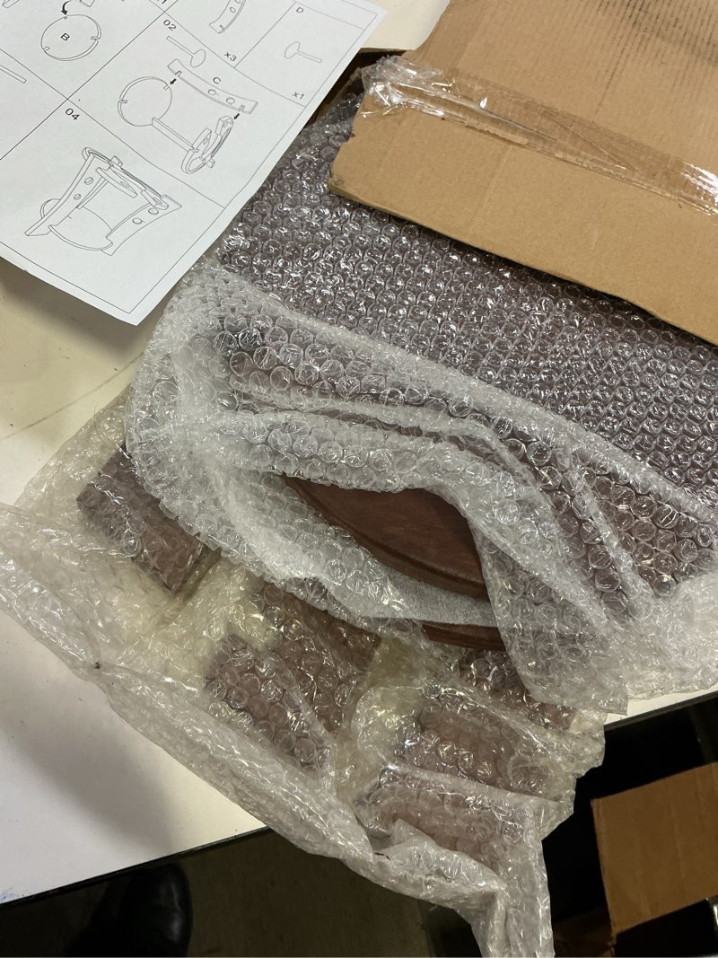 Condition photo showing Good Condition for hookah table - wooden design, flat pack assembly 