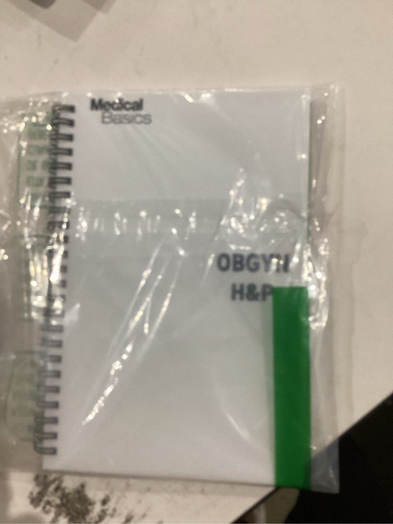 Condition photo showing Good Condition for obgyn h&p notebook medical history and physical notebook, 100 medical templates with perforations 1 notebook