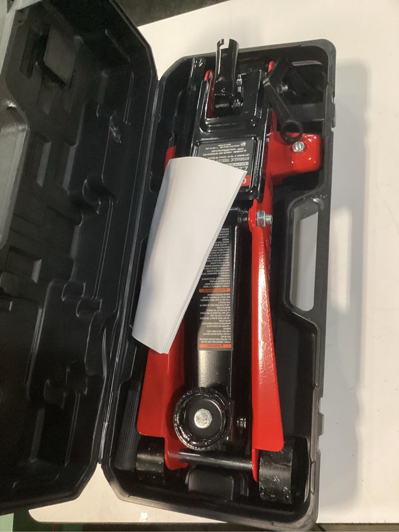 Condition photo showing Good Condition for craftsman black 2.25-ton steel hydraulic trolley jack