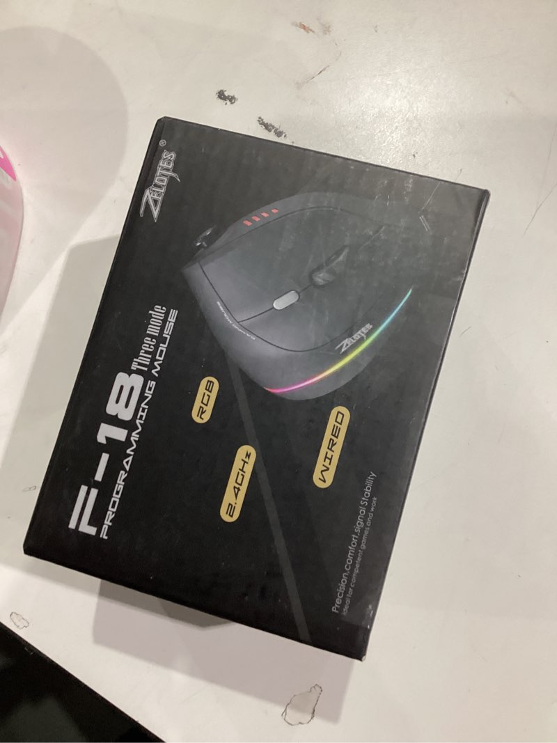 Condition photo showing Good Condition for Wireless Ergonomic Vertical Gaming Mouse with Joystick, Bluetooth & 2.4G, 12 Programmable Buttons, Adjustable 24000 DPI, Rechargeable RGB Computer Mouse for PC, MacBook & Laptops