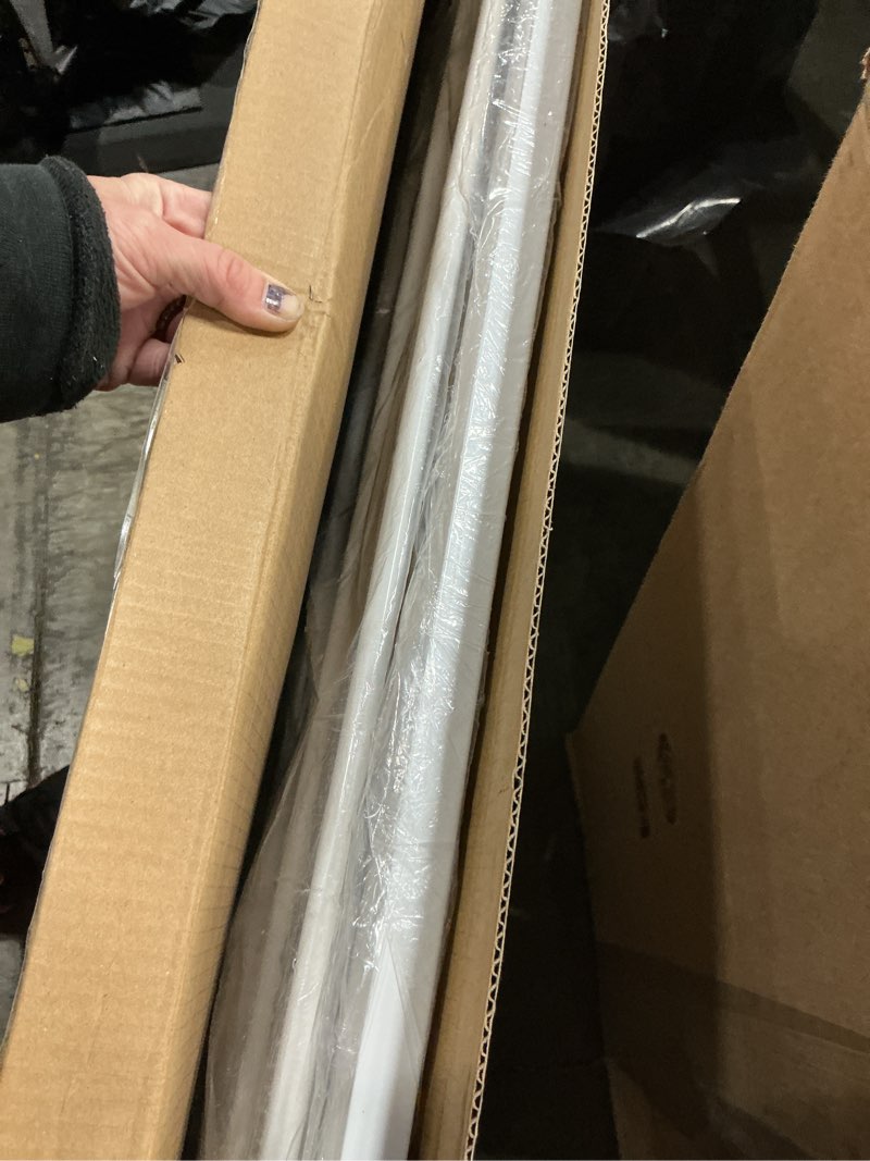 Condition photo showing New/Like New for extra wide baby gates 57.5-62 inch, large metal safety gate for stairs, doorways - no drilling, pressure mounted pet gates for kids & dogs