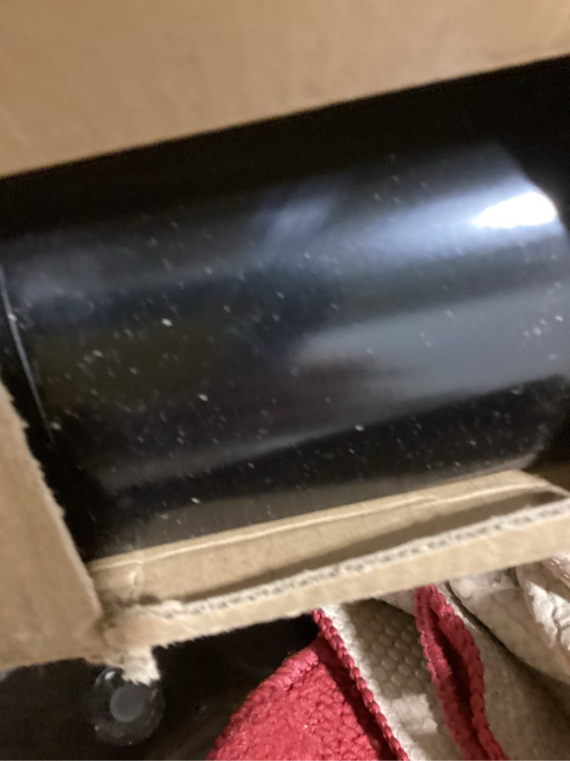 Condition photo showing New/Like New for ChrisDowa Cordless Zebra Blinds for Windows, Dual Layer Free-Stop Light Filtering Window Roller Shades, Pull Down Privacy Zebra Shades for Home, Office, Bedroom, Door (55" W x 72" H, Black) 55"W x 72"H Black