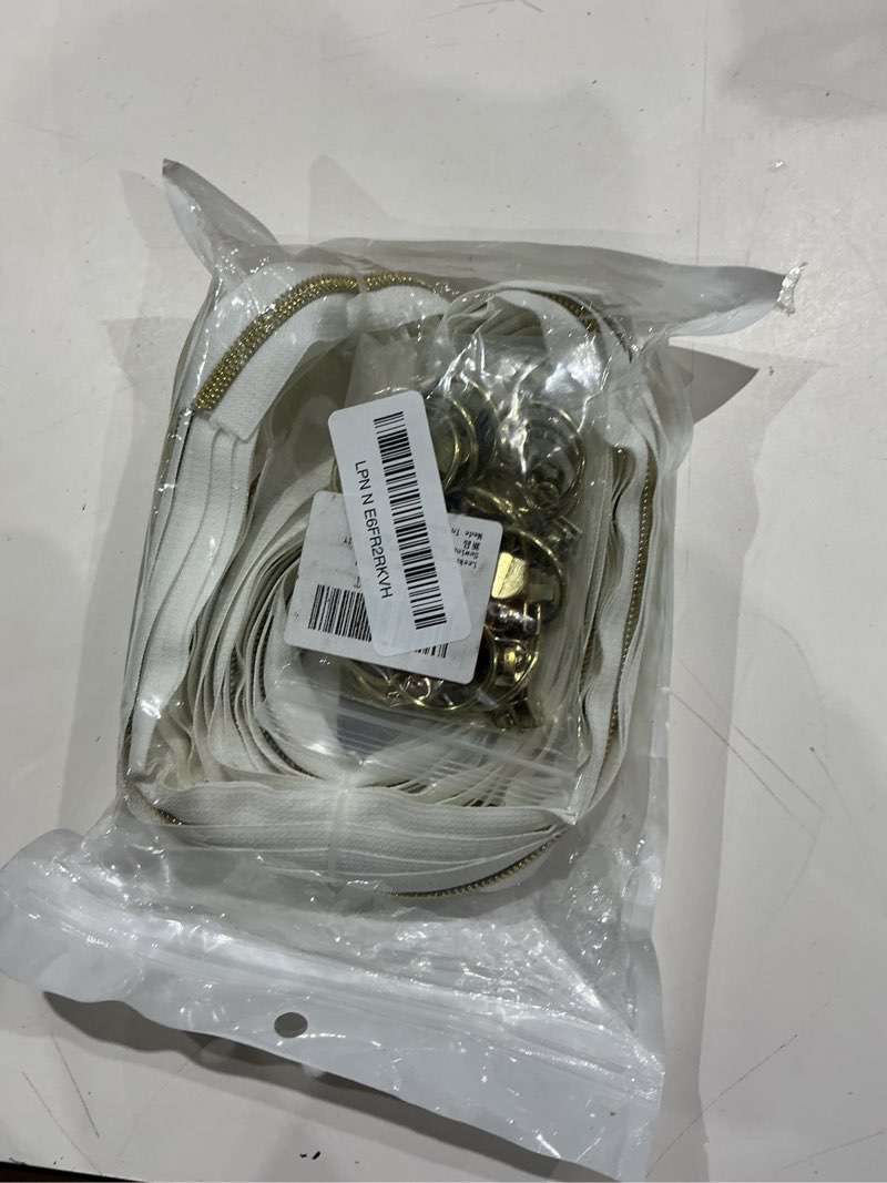 Condition photo showing Good Condition for leekayer #5 gold metallic nylon coil zippers by the yard bulk 10 yards white zipper tape with 25pcs