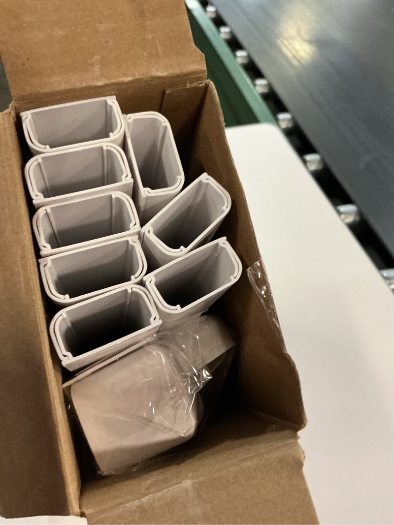 Condition photo showing Good Condition for delamu large 142in cord hider for 3-4 cords, cord covers for wires on wall, easier install wire covers for cords on wall, cable wire hider, cable cover management raceway, w1.18 h0.63in, white