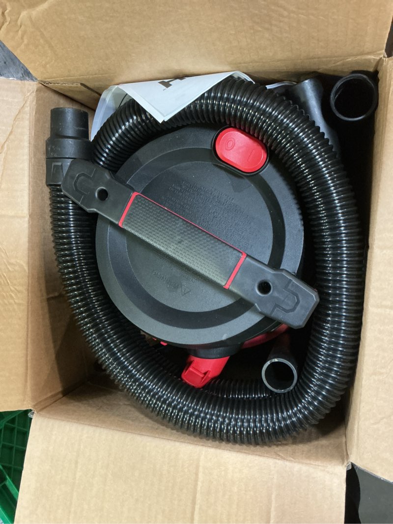 Condition photo showing Good Condition for hyper tough 3 gallon 3.5 hp poly wet dry vacuum for home, car, garage & workshop