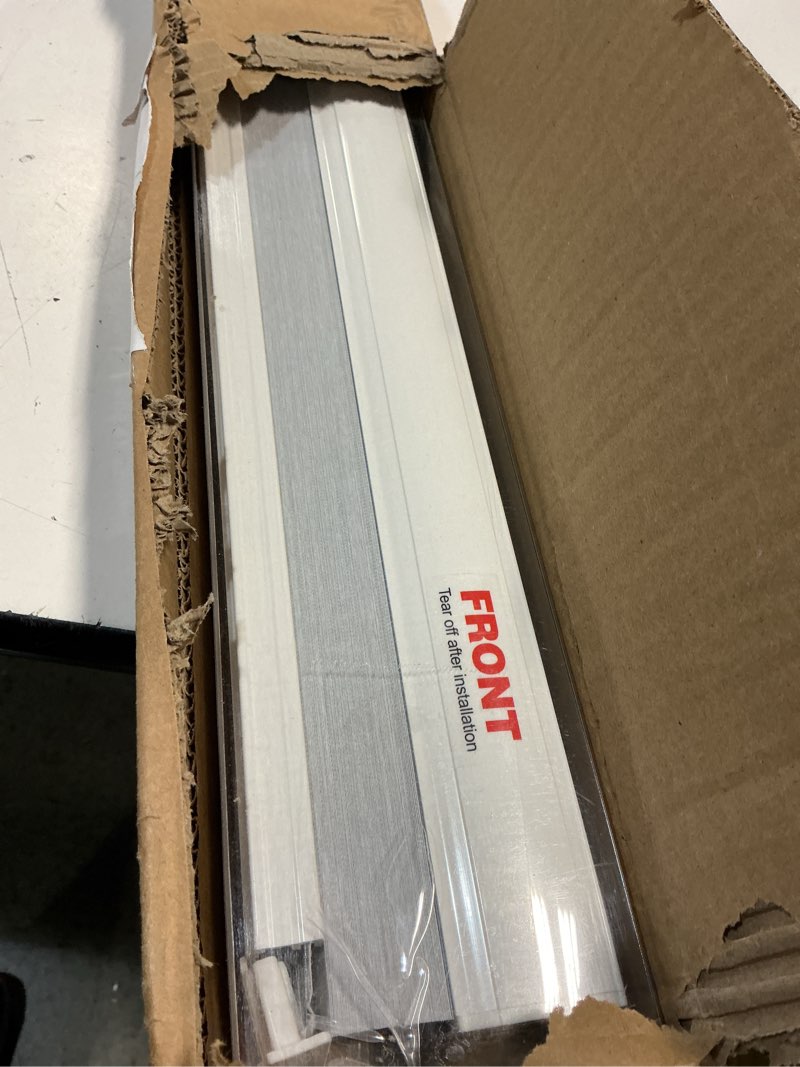 Condition photo showing New/Like New for changshade blackout blinds black out shade for indoor windows, cordless cellular shades room darkening honeycomb blinds for bedroom, bathroom, shade size 36 inch high 19 inch wide, white white 19"w×36"h(fba)