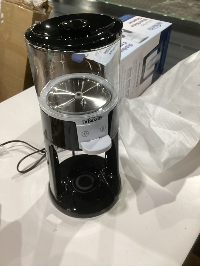 Condition photo showing As Is for dr. brown's insta-prep warm water dispenser to instantly prepare baby’s formula bottle,large capacity glass tank with 3 temperature settings,black, not tested