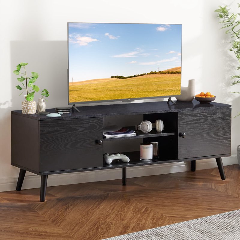 tv set cabinet black
